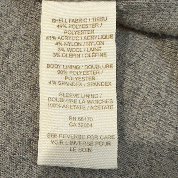 Free People Jacket Coat Sz 2 Gray Pink Jacquard Tapestry Paisley damask Piping - Picture 10 of 11